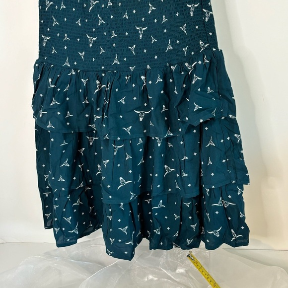 Ariat Womens Steer Me Dress (10046269) Steer Me Print 4 - Picture 8 of 12